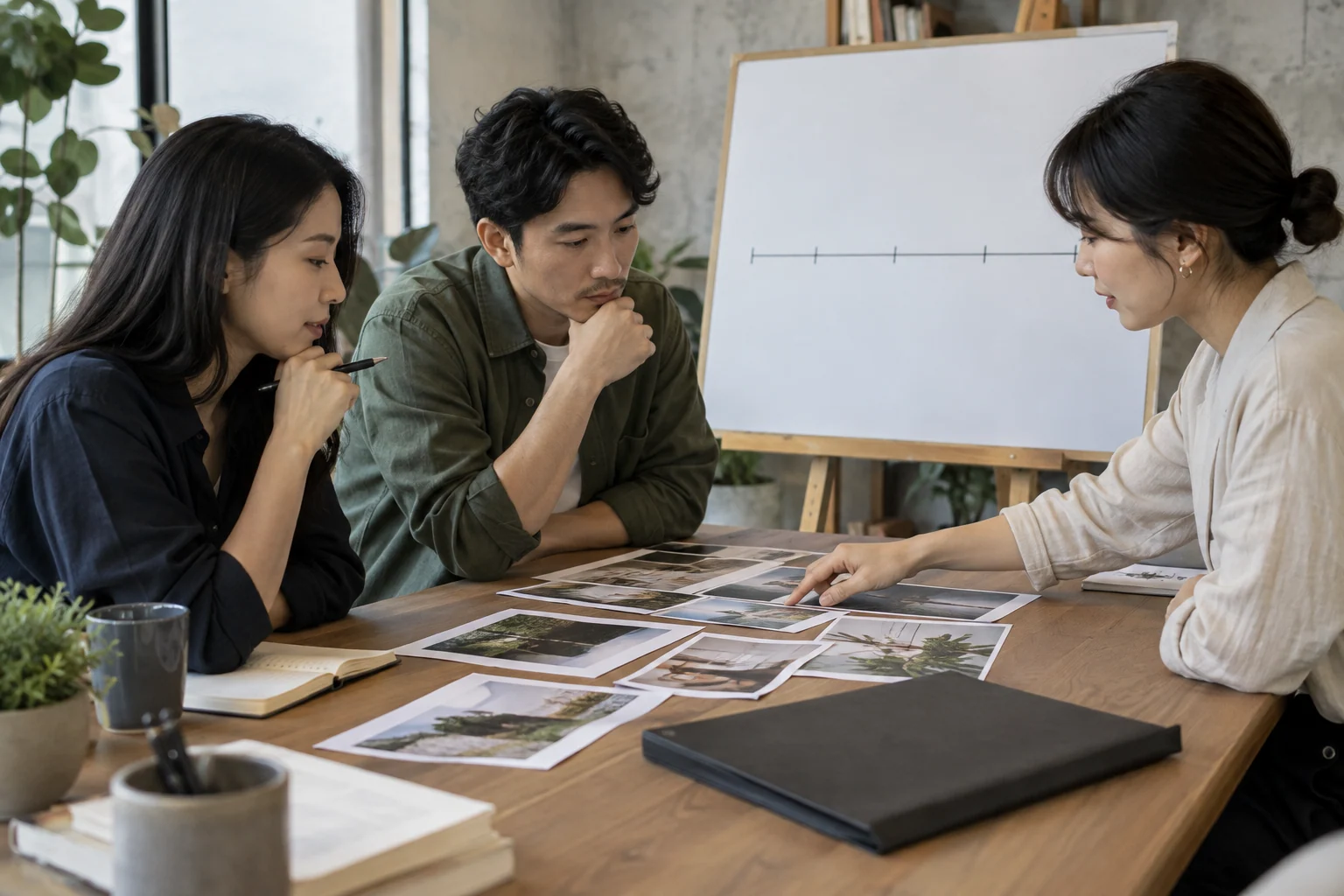 企業與行銷團隊確認合作項目